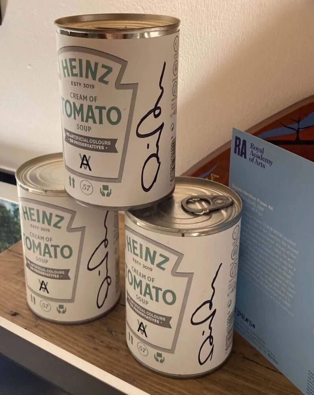 Signed Soup Can - Memorabilia Framers Shop